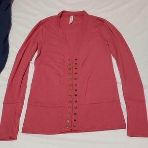 Zulily rose snap button cardigan